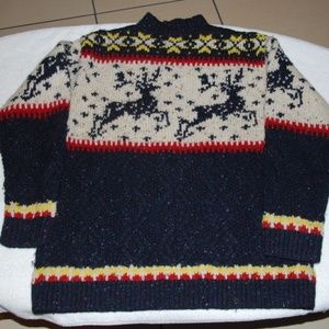 Women's Vintage Sweater Knit by Hand - Sz S